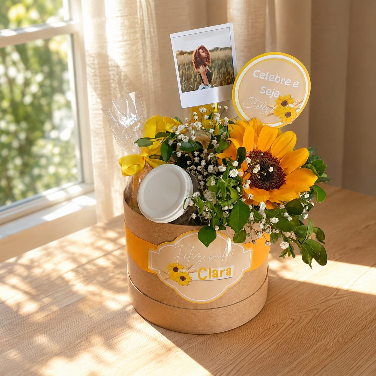 Box pra Quem — decoração girassóis 8